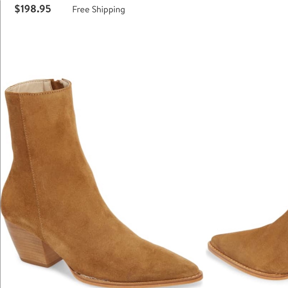 Caty Western Pointy Toe Bootie *new with box*